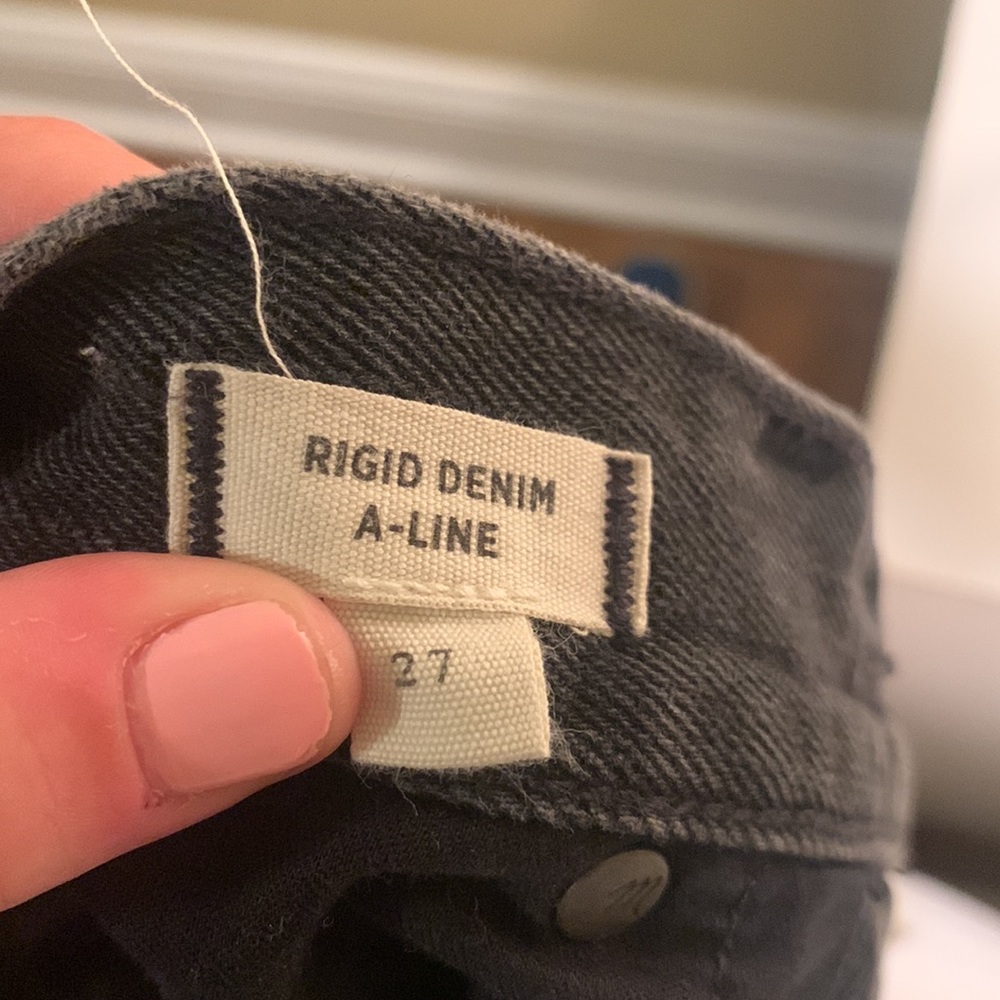 Black Denim Madewell Skirt - Picture 5 of 6